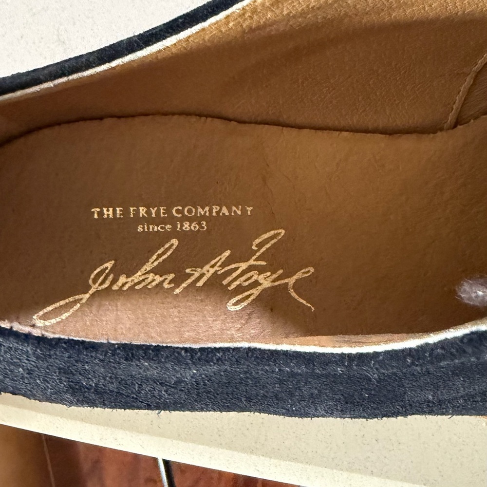 FRYE BLUE SUEDE OXFORDS Size MEN 11D - Picture 8 of 9